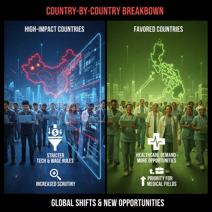 Country-by-Country Breakdown: Who Is Affected Most in new Trump H1B Visa policy