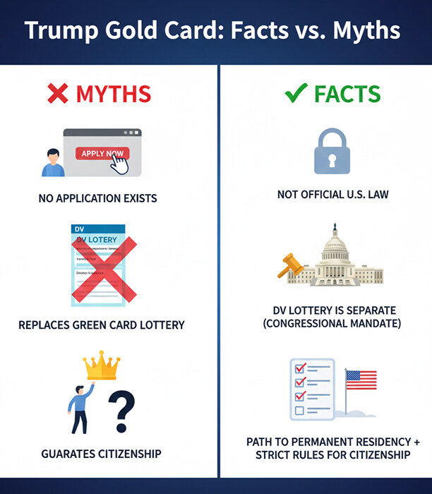 Trump Gold Card Immigration: Facts vs Myths